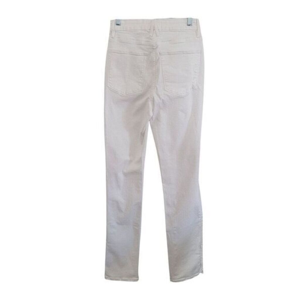 Good‎ American Good Boy Buttonfly Ripped Distressed Slit Jeans Sz 4 | 27 White - Picture 4 of 16